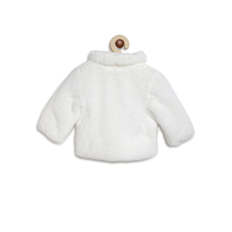 Girls Faux Fur Long Sleeve Jacket image number null